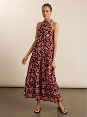 Baukjen Pink Anouk Printed Sleeveless Maxi Dress - Image 4 of 5