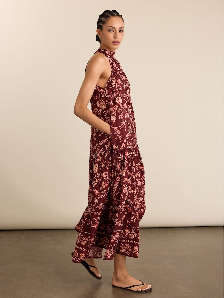 Baukjen Pink Anouk Printed Sleeveless Maxi Dress - Image 5 of 5