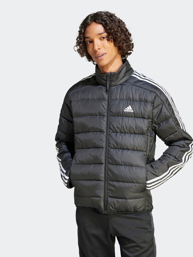 adidas Terrex Black Essentials 3-Stripes Light Down Jacket - Image 1 of 7