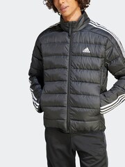 adidas Terrex Black Essentials 3-Stripes Light Down Jacket - Image 3 of 7