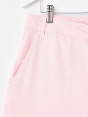 Oliver Bonas Pink Light Pink Cropped Ultra Wide Leg Jeans - Image 5 of 7