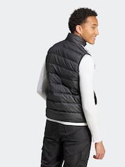 adidas Black Essentials 3-Stripes Light Down Gilet - Image 2 of 7