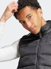 adidas Black Essentials 3-Stripes Light Down Gilet - Image 5 of 7