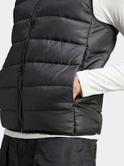 adidas Black Essentials 3-Stripes Light Down Gilet - Image 6 of 7