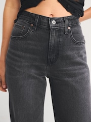 Abercrombie & Fitch Black High Rise 90s Relaxed Fit Denim Jeans - Image 3 of 7