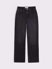 Abercrombie & Fitch Black High Rise 90s Relaxed Fit Denim Jeans - Image 7 of 7
