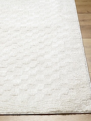 LIVABLISS Multicolour Freud Modern High Pile Checkered Runner - Image 2 of 6