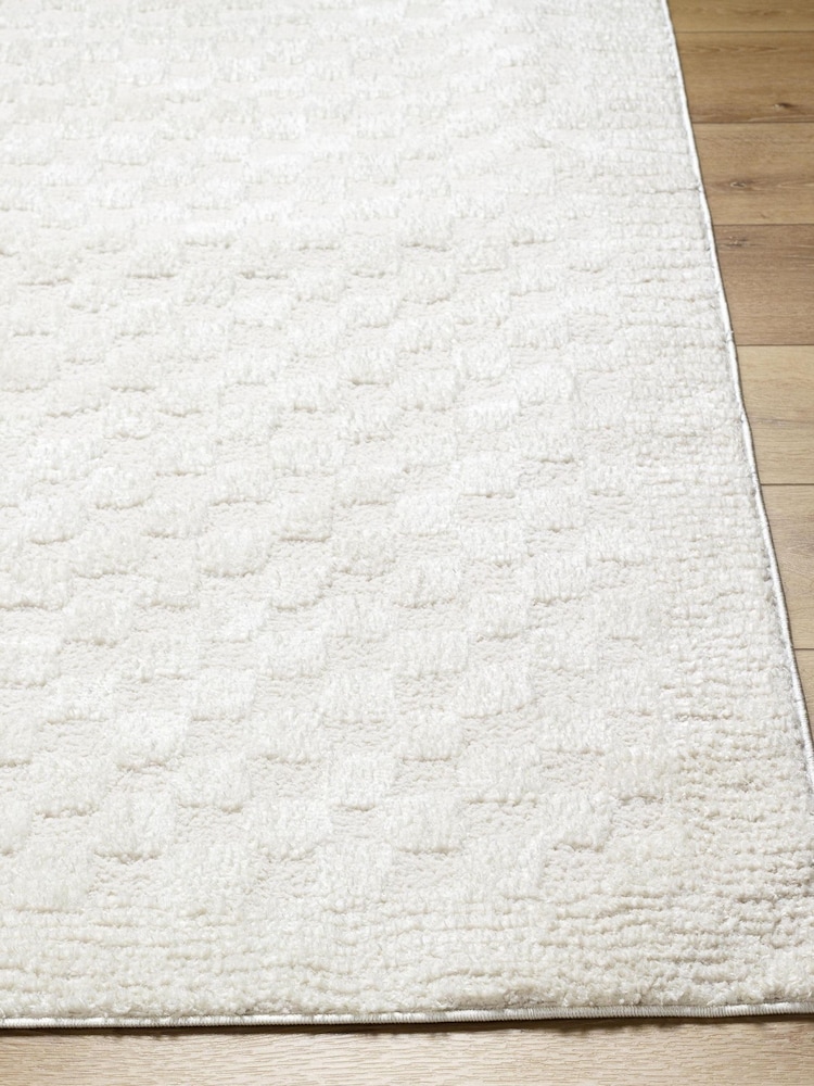 LIVABLISS Multicolour Freud Modern High Pile Checkered Runner - Image 2 of 6