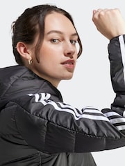 adidas Black Terrex Essentials 3-Stripes Light Down Hooded Parka - Image 5 of 7