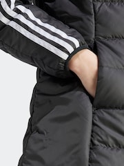 adidas Black Terrex Essentials 3-Stripes Light Down Hooded Parka - Image 6 of 7