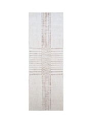 LIVABLISS Brown Architect IV Galey Alix Modern Graphic High Pile Runner - Image 6 of 6