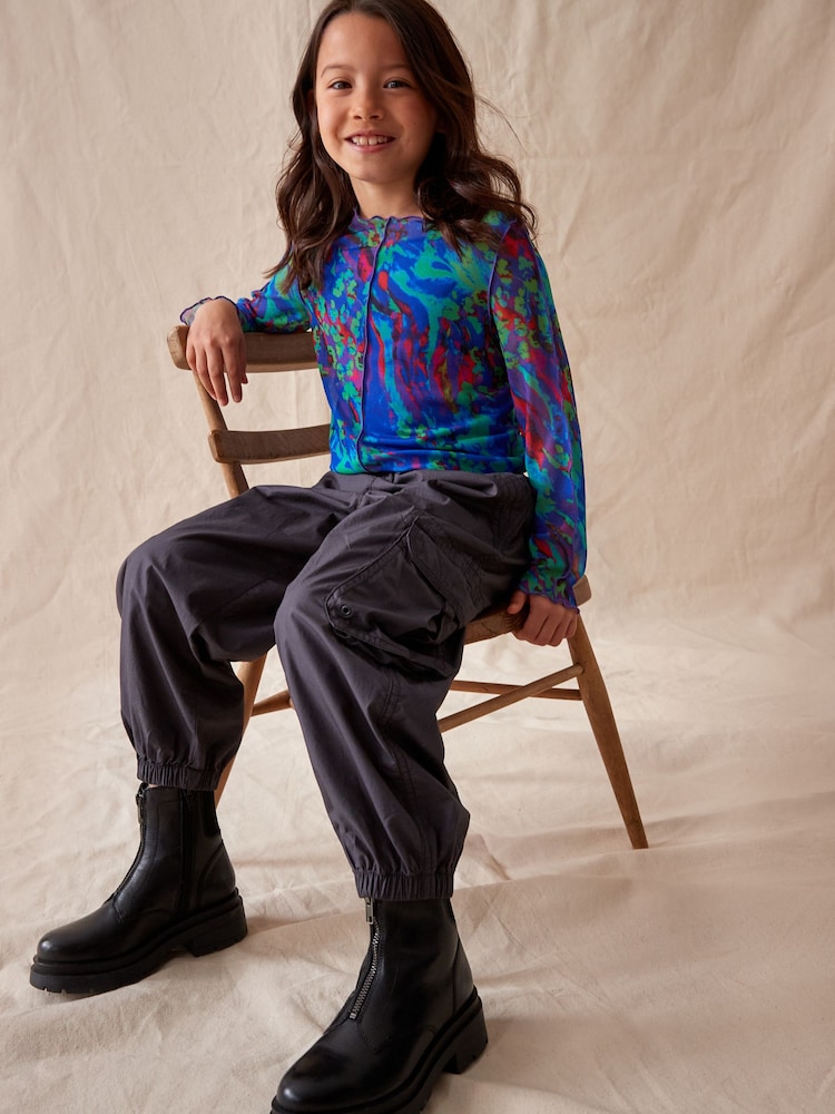 Blue Mesh Long Sleeve T-Shirt (3-16yrs) - Image 2 of 8