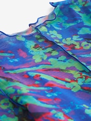 Blue Mesh Long Sleeve T-Shirt (3-16yrs) - Image 8 of 8