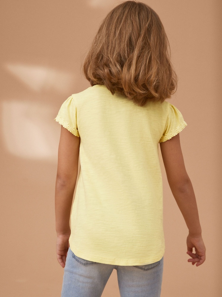 Jaune - T-shirt à pochettes Daisy (1.5-16ans) - Image 4 of 6