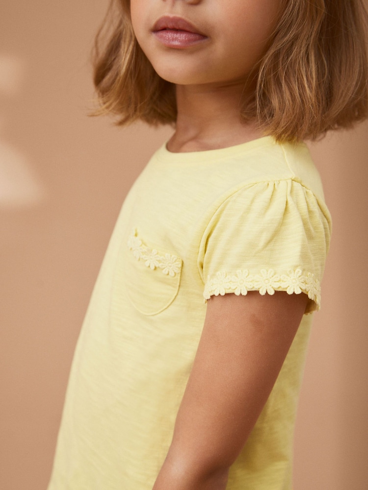 Jaune - T-shirt à pochettes Daisy (1.5-16ans) - Image 5 of 6
