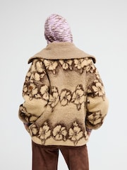 „Roxy Feels Like Winter“ negabaritinė „Sherpa“ striukė su užtrauktuku - 2 paveikslėlis iš 7
