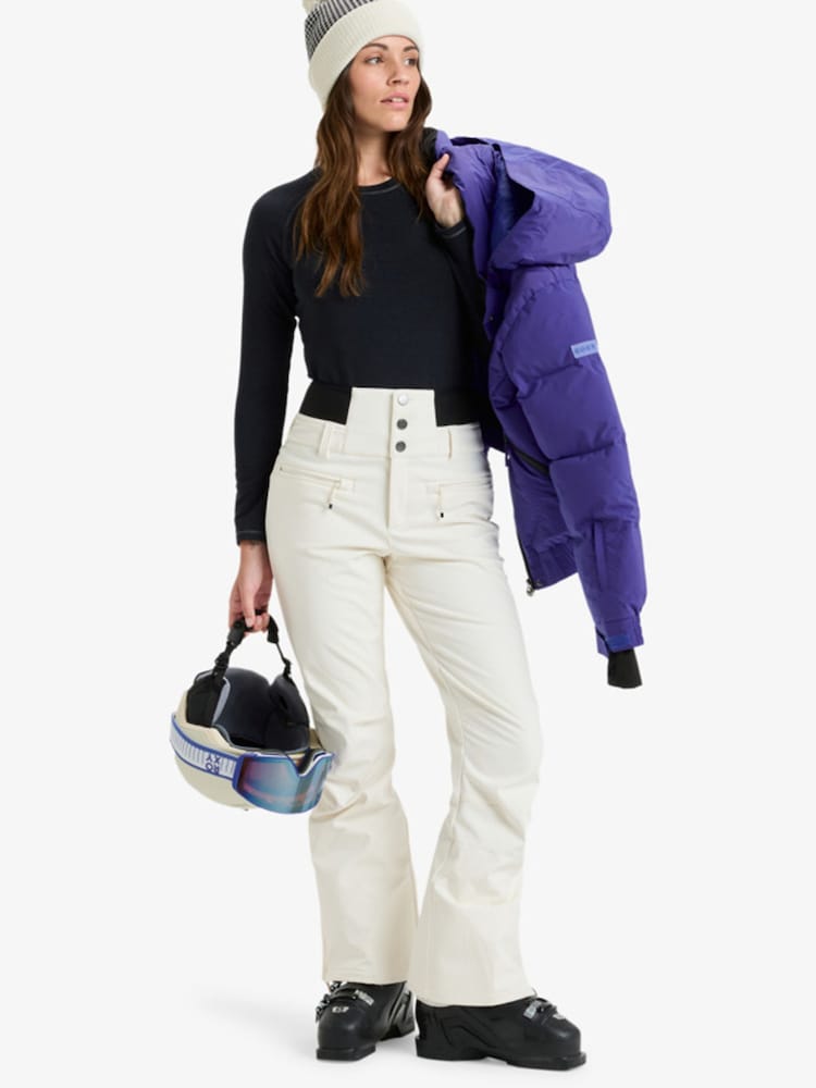 Roxy White Rising High PT Technical Snow Trousers - Image 1 of 4