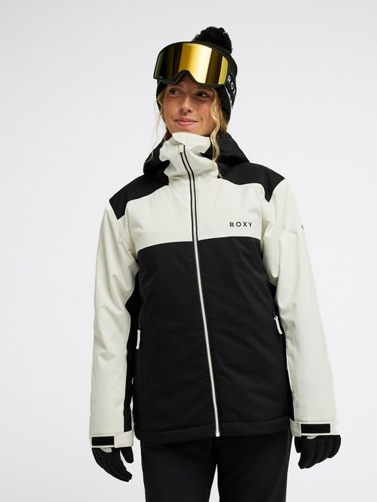 Roxy Black/White Astral Peak Technical Snow Jacket - Image 1 of 13