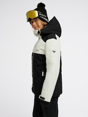Roxy Black/White Astral Peak Technical Snow Jacket - Image 6 of 13