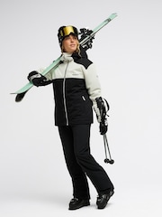 Roxy Black/White Astral Peak Technical Snow Jacket - Image 7 of 13