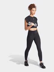 adidas Black Power Aeroready Crop Tank Top - Image 3 of 8