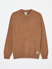 Quiksilver Brown Slow Song Neppy Jumper - Image 1 of 3