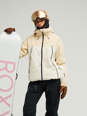 Roxy Yellow/White Ice Bounded Technical Snow Jacket - Image 1 of 4