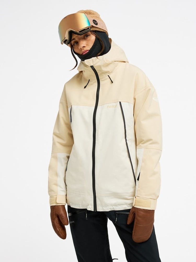 Roxy Yellow/White Ice Bounded Technical Snow Jacket - Image 4 of 4