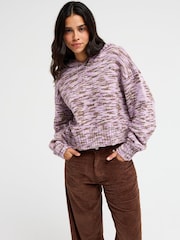 Roxy Purple Catching Air Hooded Jumper - Image 1 of 5