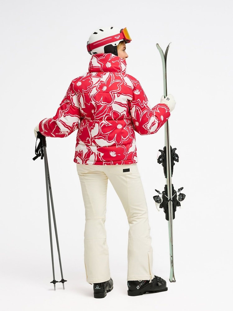 Roxy Pink Winter Rebel Technical Snow Jacket - Image 2 of 9
