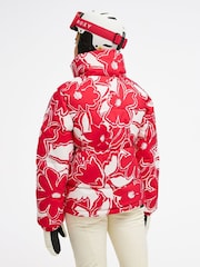 Roxy Pink Winter Rebel Technical Snow Jacket - Image 6 of 9