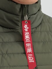 Alpha Industries Green Puffer Vest Jacket - Image 3 of 5