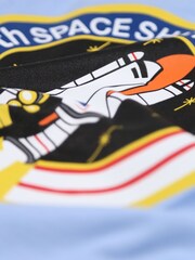 Alpha Industries Blue 100% Cotton Space Shuttle T-Shirt - Image 3 of 3
