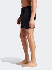 adidas Dark Black Solid CLX Short Length Swim Shorts - Image 3 of 9