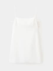 Mango White Strap Detail Mini Dress - Image 4 of 6
