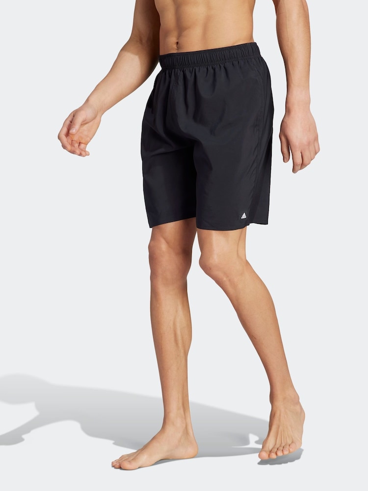 Svart - Adidas Solid CLX klassiska simshorts - Bild 1 av 6