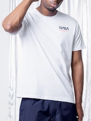 Alpha Industries White Skylab NASA T-Shirt - Image 1 of 6