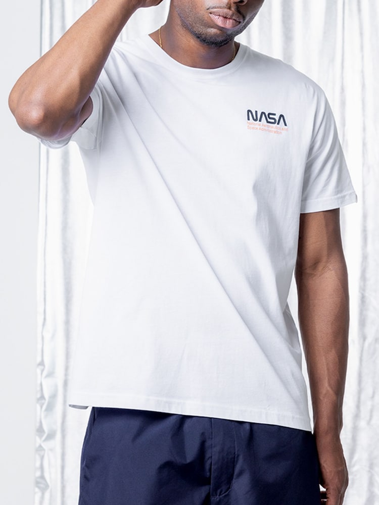 Alpha Industries White Skylab NASA T-Shirt - Image 1 of 6