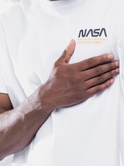 Alpha Industries White Skylab NASA T-Shirt - Image 4 of 6