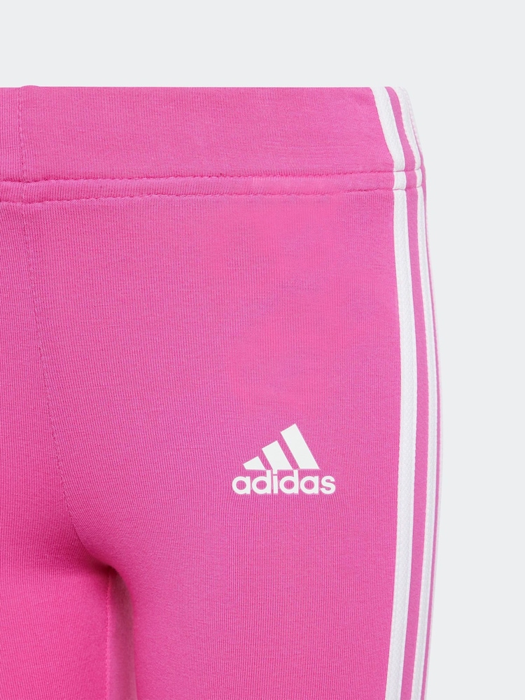 rožnata - Adidas Otroška športna oblačila Tiberio 3-črtast; progast Colorblock Fleece Leggings Set - Slika 12 iz 12