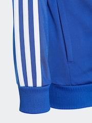 adidas Blue Kids Sportswear Tiberio 3-Stripes Colorblock Shiny Tracksuit - Image 13 of 14