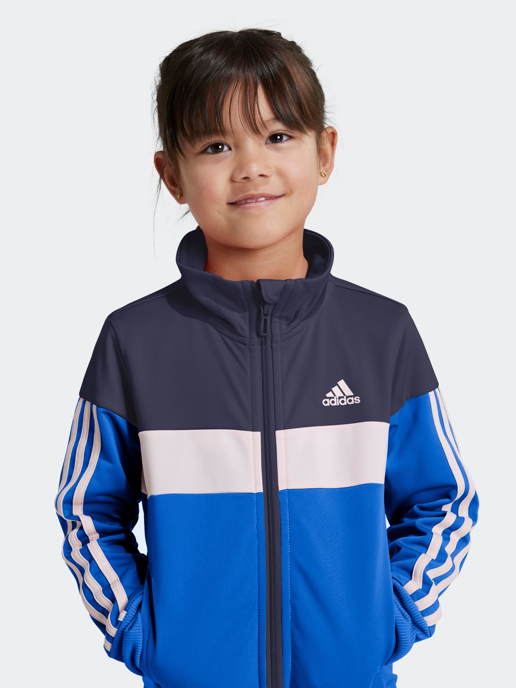 Buy adidas Blue Kids Sportswear Tiberio 3-Stripes Colorblock Shiny
