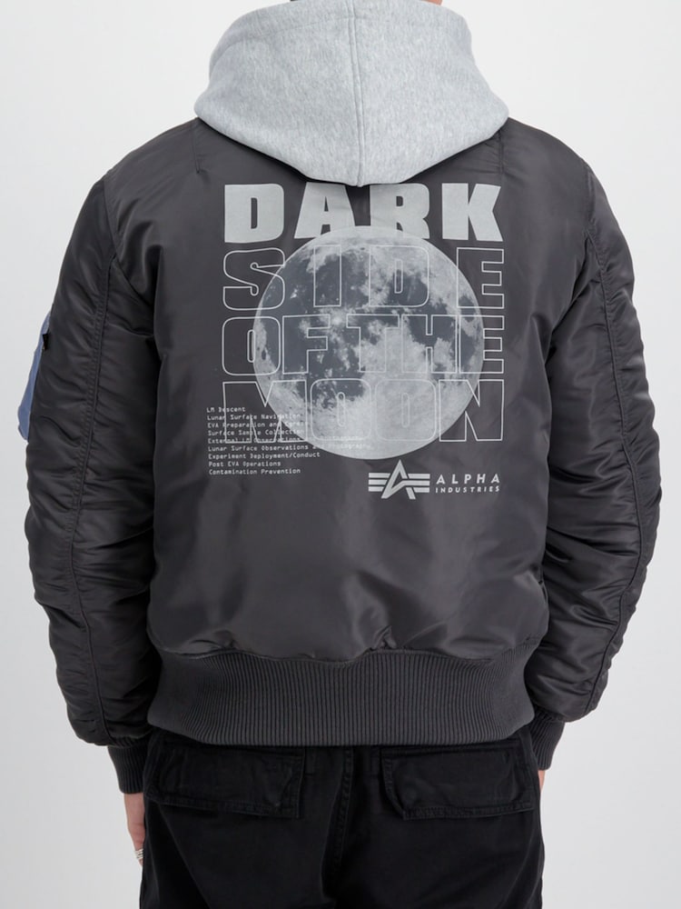 Alpha Industries MA-1 VF Dark Side Flight Hooded 100% Cotton Jacket - Image 2 of 5