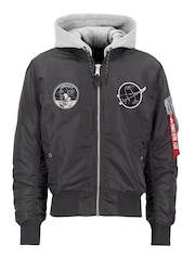Alpha Industries MA-1 VF Dark Side Flight Hooded 100% Cotton Jacket - Image 3 of 5