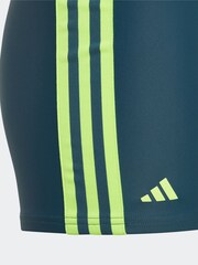 adidas Green Performance Classic 3-Stripes Swim Boxers - Image 3 of 5