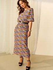 Myleene Klass Animal Bow Back Aztec Dress - Image 1 of 6