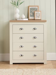 Birlea Cream Highgate 4 Drawer Chest - Image 1 of 7