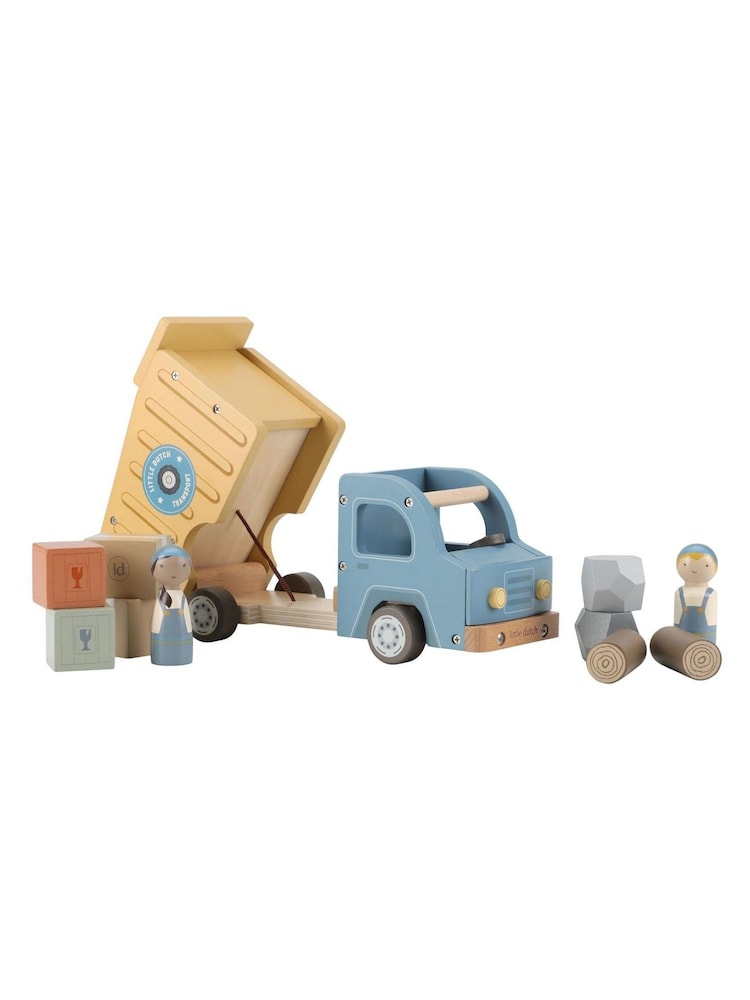 Little Dutch Multi Garbage Wooden Truck Toy With Pegdolls - Image 3 of 3 Little Dutch Multi Garbage Wooden Truck Toy With Pegdolls - Image 3 of 3