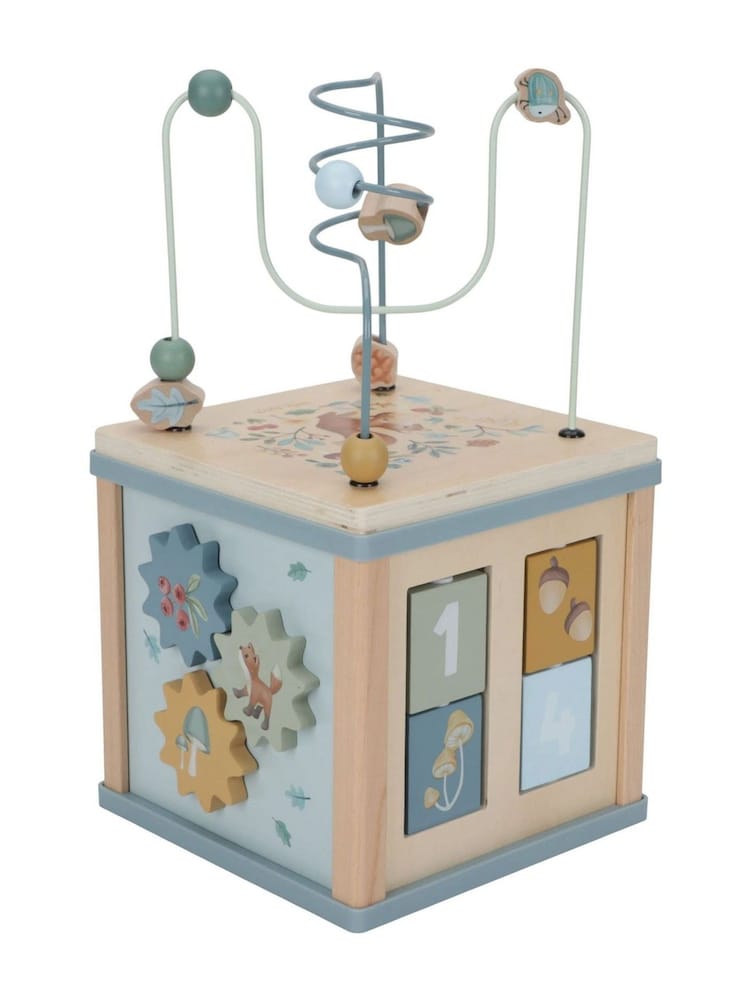 Little Dutch Forest Friends Blue Activity Cube Toy - Image 5 of 5 Little Dutch Forest Friends Blue Activity Cube Toy - Image 5 of 5