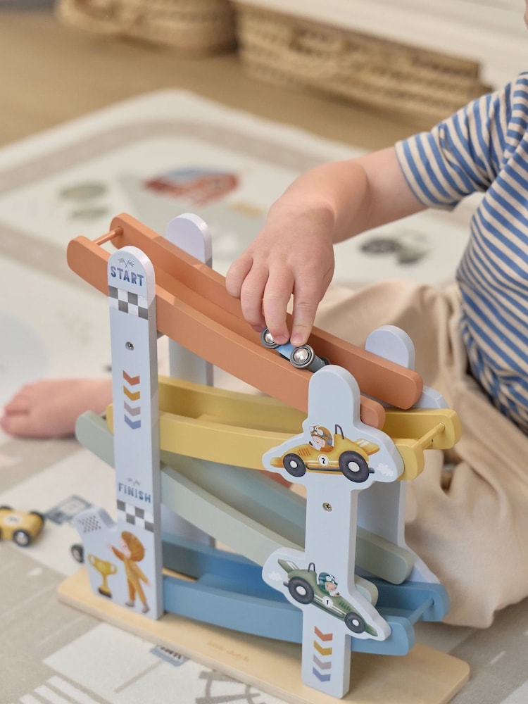 Little Dutch Multi Ramp Racer Wooden Toy - Image 1 of 3 Little Dutch Multi Ramp Racer Wooden Toy - Image 1 of 3